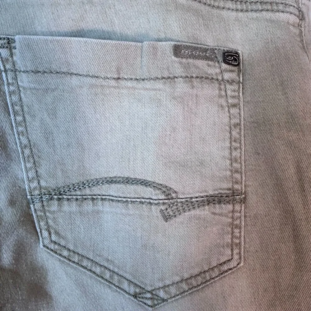 Mavi Men's Zach Tan Denim Low-Rise Faded Easy Straight Leg Jeans Size 40X32
